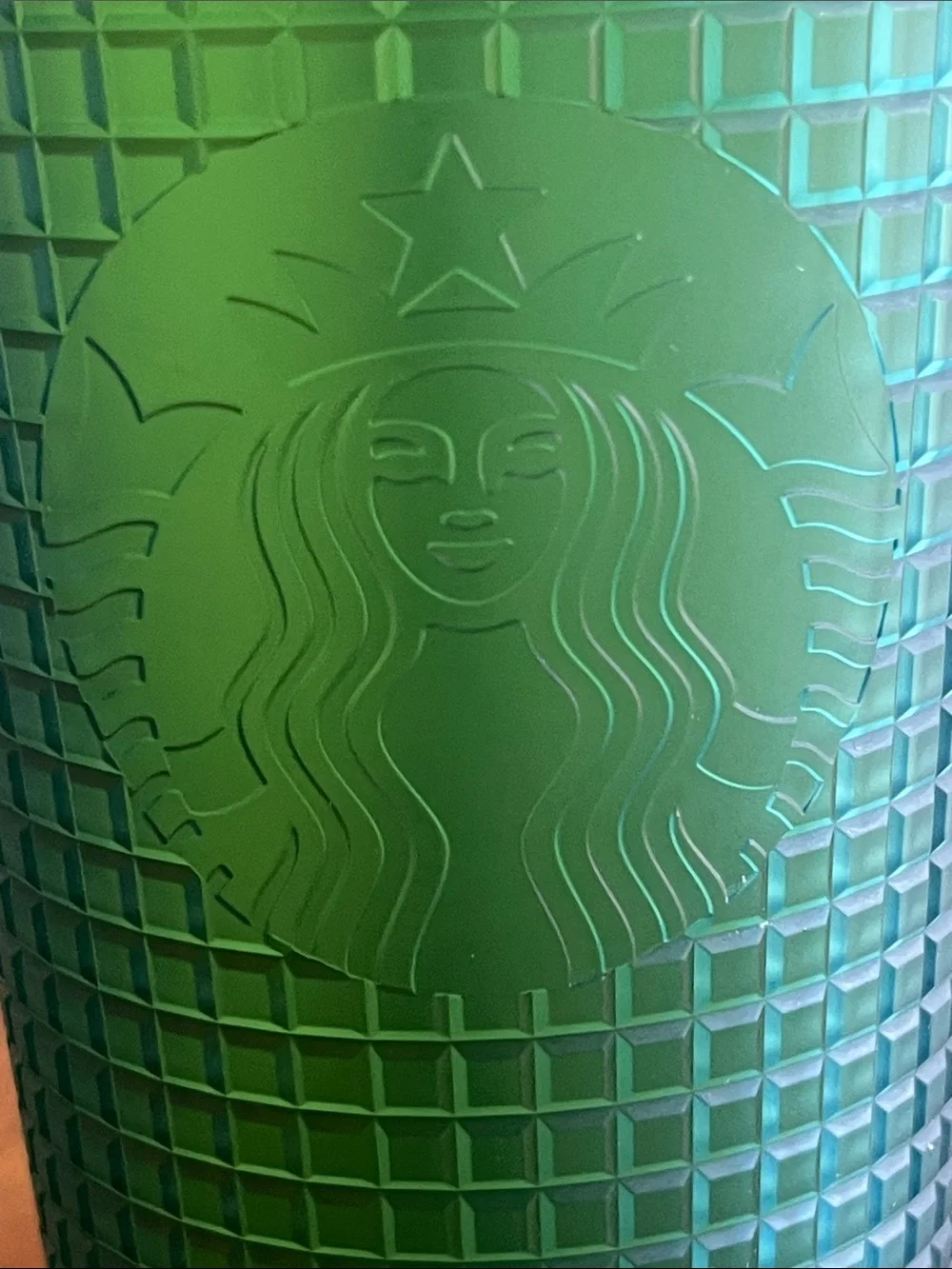Starbucks Blue-Green Studded Reusable Tumbler with Straw